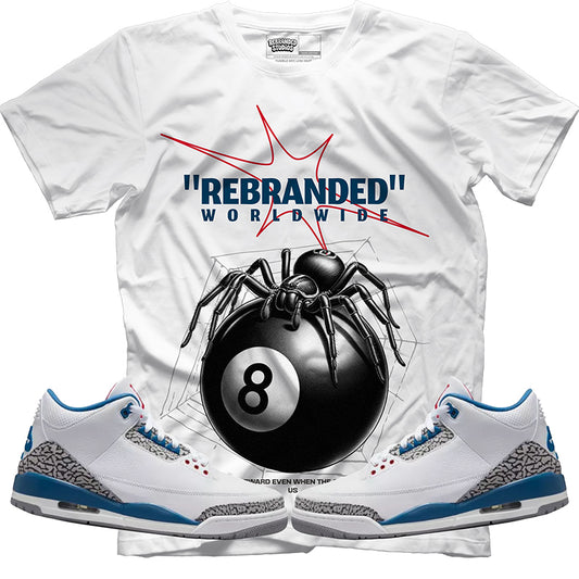 Rebranded Spider (Air Jordan 3 True Blue) T-Shirt