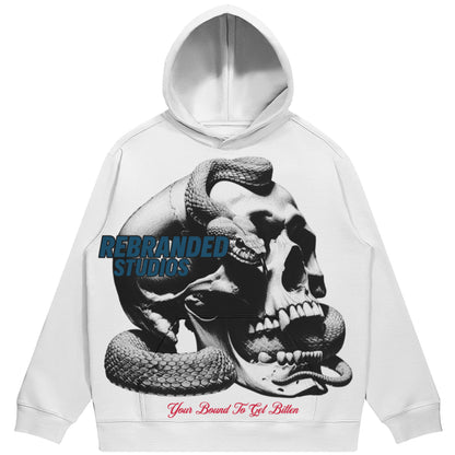 Bound To Get Bitten (Air Jordan 3 True Blue) 380 GSM Brushed Fleece Drawstring Hoodie