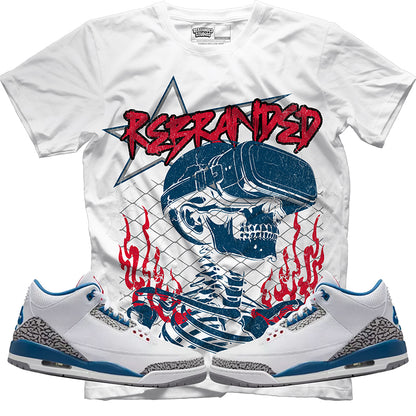 Rebranded Studios (Air Jordan 3 True Blue) T-Shirt