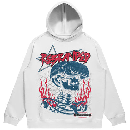 Rebranded Studios (Air Jordan 3 True Blue) 380 GSM Brushed Fleece Drawstring Hoodie