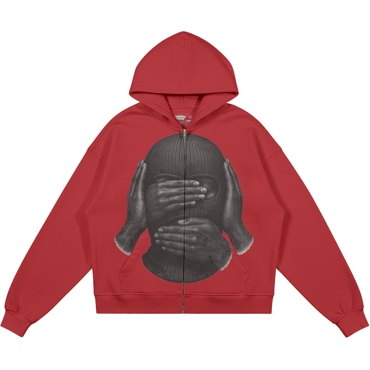 SEE NO EVIL SPEAK NO EVIL HEAR NO EVIL (Air Jordan 4 Toro Bravo) 440GSM Heavyweight Zip Up Hoodie