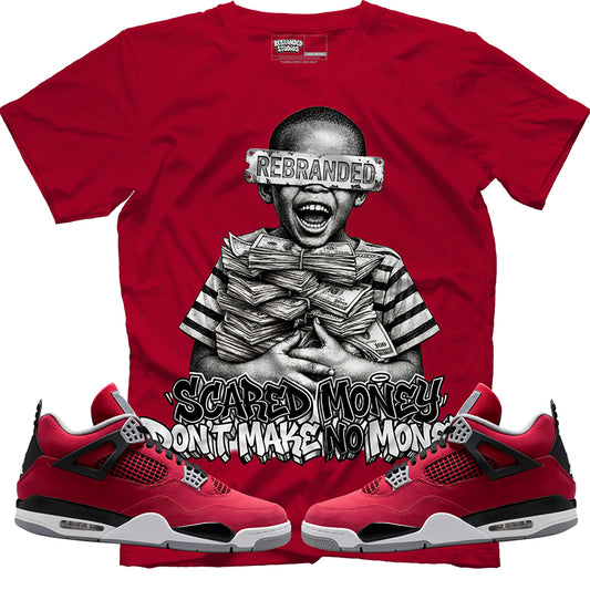 Scared Money Don't Make No Money (Air Jordan 4 Toro Bravo) T-Shirt