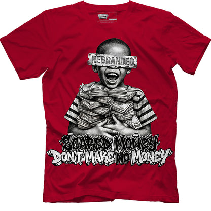 Scared Money Don't Make No Money (Air Jordan 4 Toro Bravo) T-Shirt