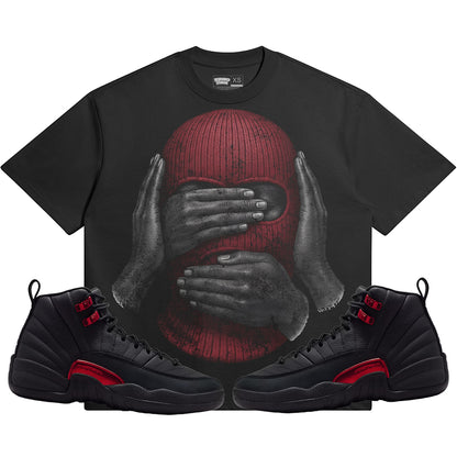 See No Evil (Air Jordan 12 Bloodline) 425GSM Oversized T-Shirt