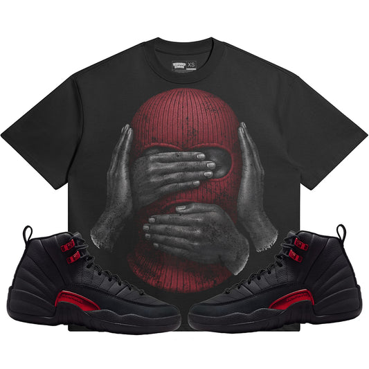 See No Evil (Air Jordan 12 Bloodline) 425GSM Oversized T-Shirt