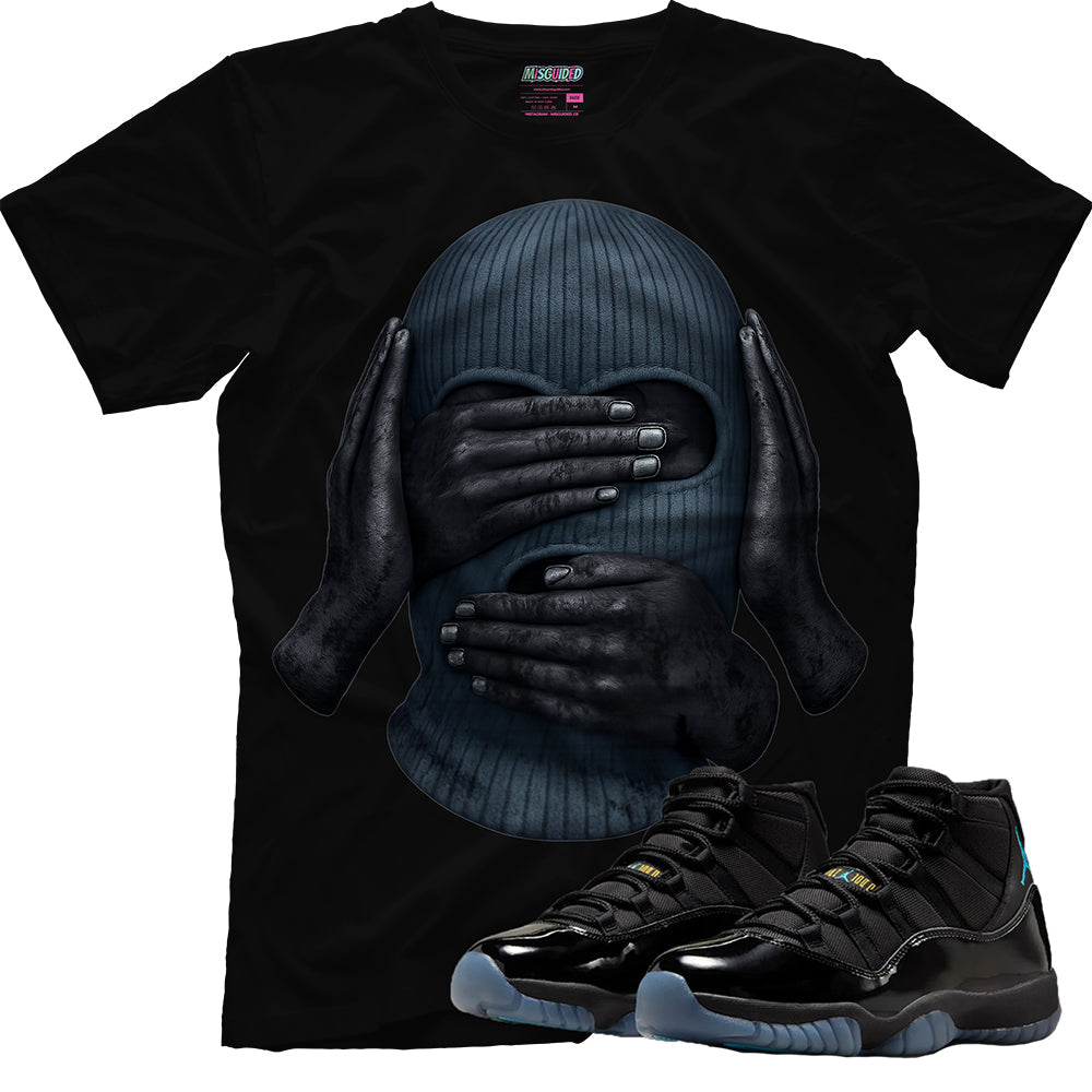 SEE NO EVIL SPEAK NO EVIL HEAR NO EVIL (Air Jordan 11 Gamma Blue) T-Shirt