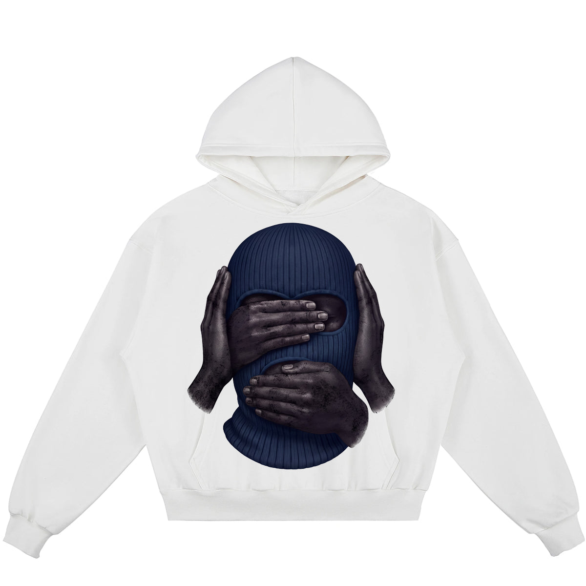 SEE NO EVIL SPEAK NO EVIL HEAR NO EVIL (Air Jordan 13 Flint) 380GSM Brushed Fleece Relaxed Fit Hoodie