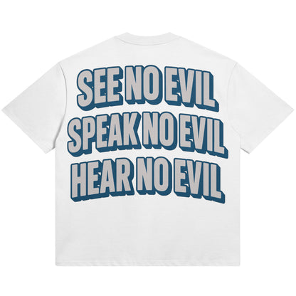 See No Evil (Air Jordan 3 True Blue) 425GSM Oversized T-Shirt