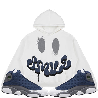 Smile (Air Jordan 13 Flint) 380GSM Brushed Fleece Relaxed Fit Hoodie