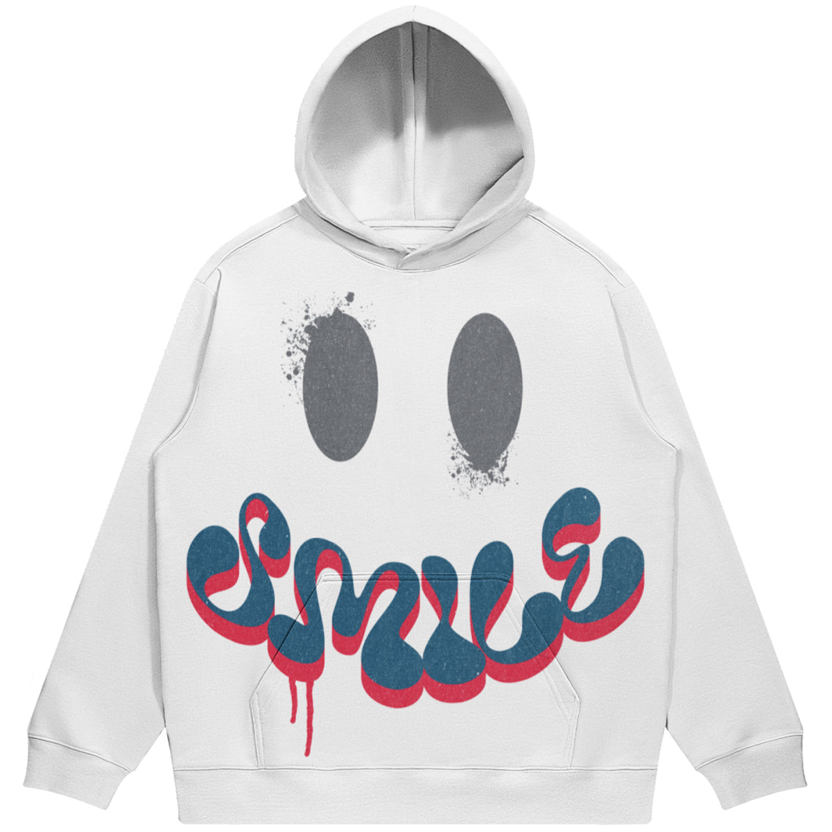Smile (Air Jordan 3 True Blue) 380 GSM Brushed Fleece Drawstring Hoodie