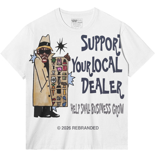 Rebranded Studios Support Your Local Dealer Air Jordan 13 Flint Graphic T-Shirt — alternate view