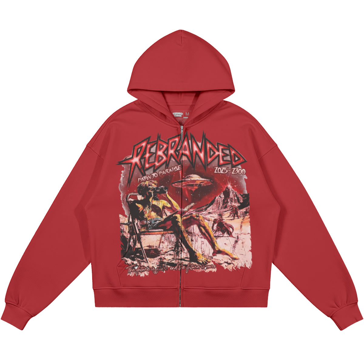 The Future Is Yours (Air Jordan 4 Toro Bravo) 440GSM Heavyweight Zip Up Hoodie