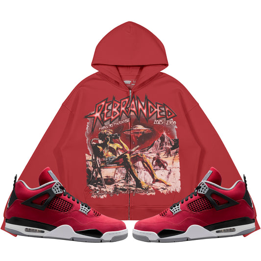 The Future Is Yours (Air Jordan 4 Toro Bravo) 440GSM Heavyweight Zip Up Hoodie