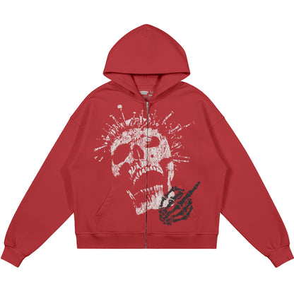 Mercy (Air Jordan 4 Toro Bravo) 440GSM Heavyweight Zip Up Hoodie