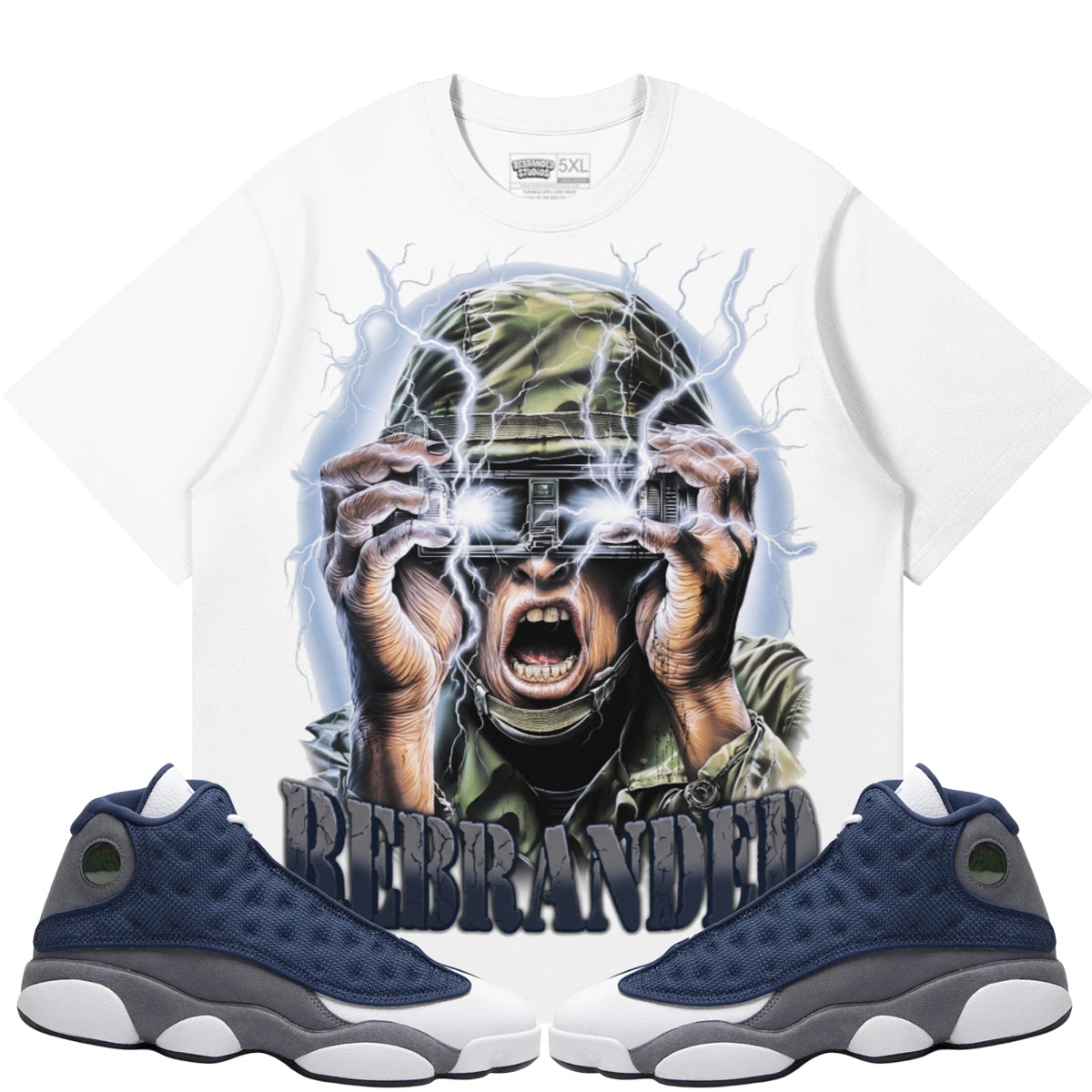 War Hero (Air Jordan 13 Flint) T-Shirt