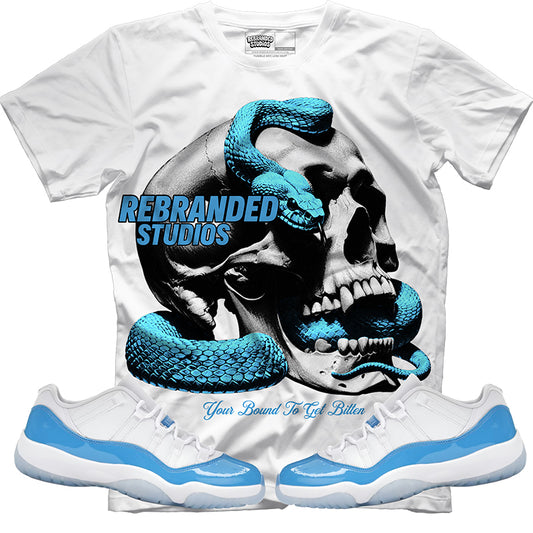 Your Bound To Get Bitten (Air Jordan 11 Low Unc) T-Shirt