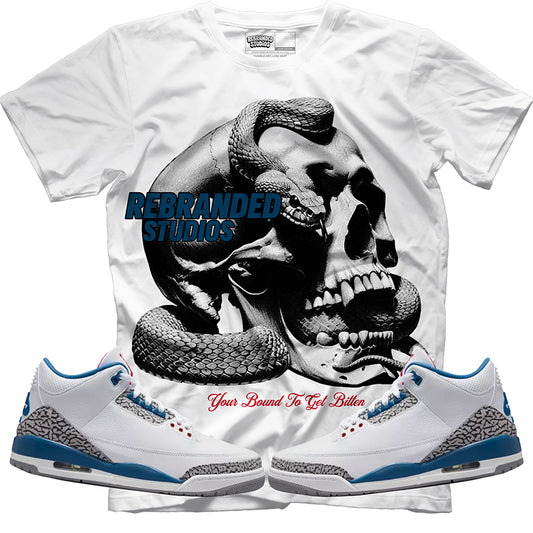 Bound To Get Bitten (Air Jordan 3 True Blue) T-Shirt