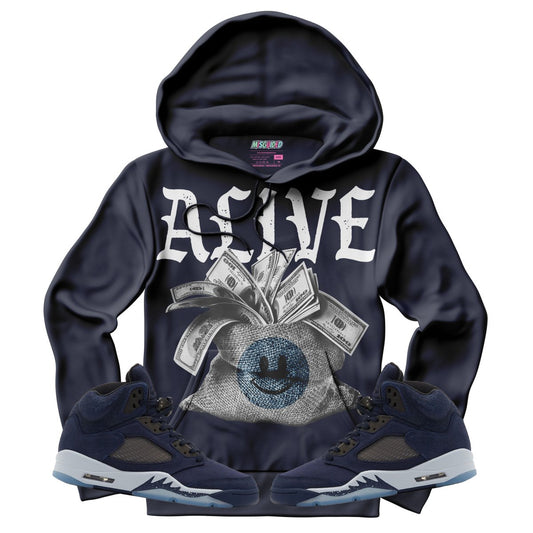 Alive (Air Jordan 5 Midnight Navy) Hoodie - Misguided