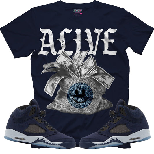 Alive (Air Jordan 5 Midnight Navy) T-Shirt - Misguided