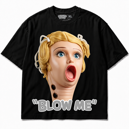 Rebranded Studios Blow Me Air Jordan 8 Chrome Graphic T-Shirt