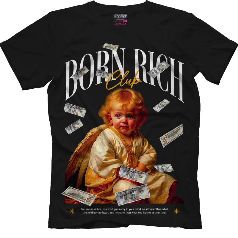 Born Rich (Air Jordan 1 Retro High OG 'Yellow Ochre') T-Shirt - Misguided