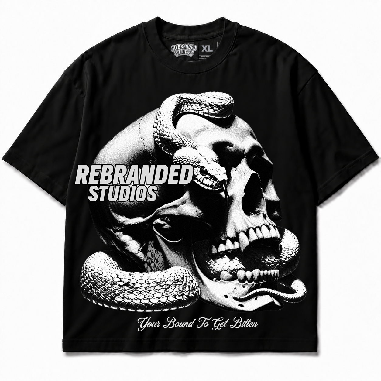 Rebranded Studios Bound To Get Bitten Air Jordan 8 Chrome Graphic T-Shirt