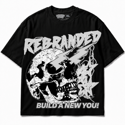 Rebranded Studios Build A New You Air Jordan 8 Chrome Graphic T-Shirt