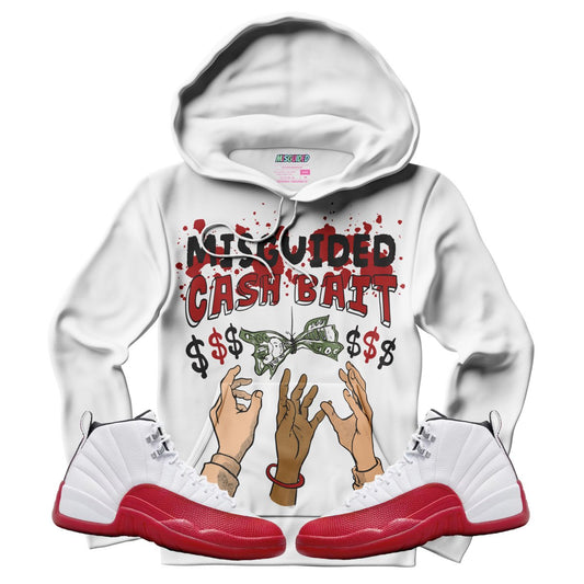 Cash Bait (Air Jordan 12 Cherry) Hoodie - Misguided