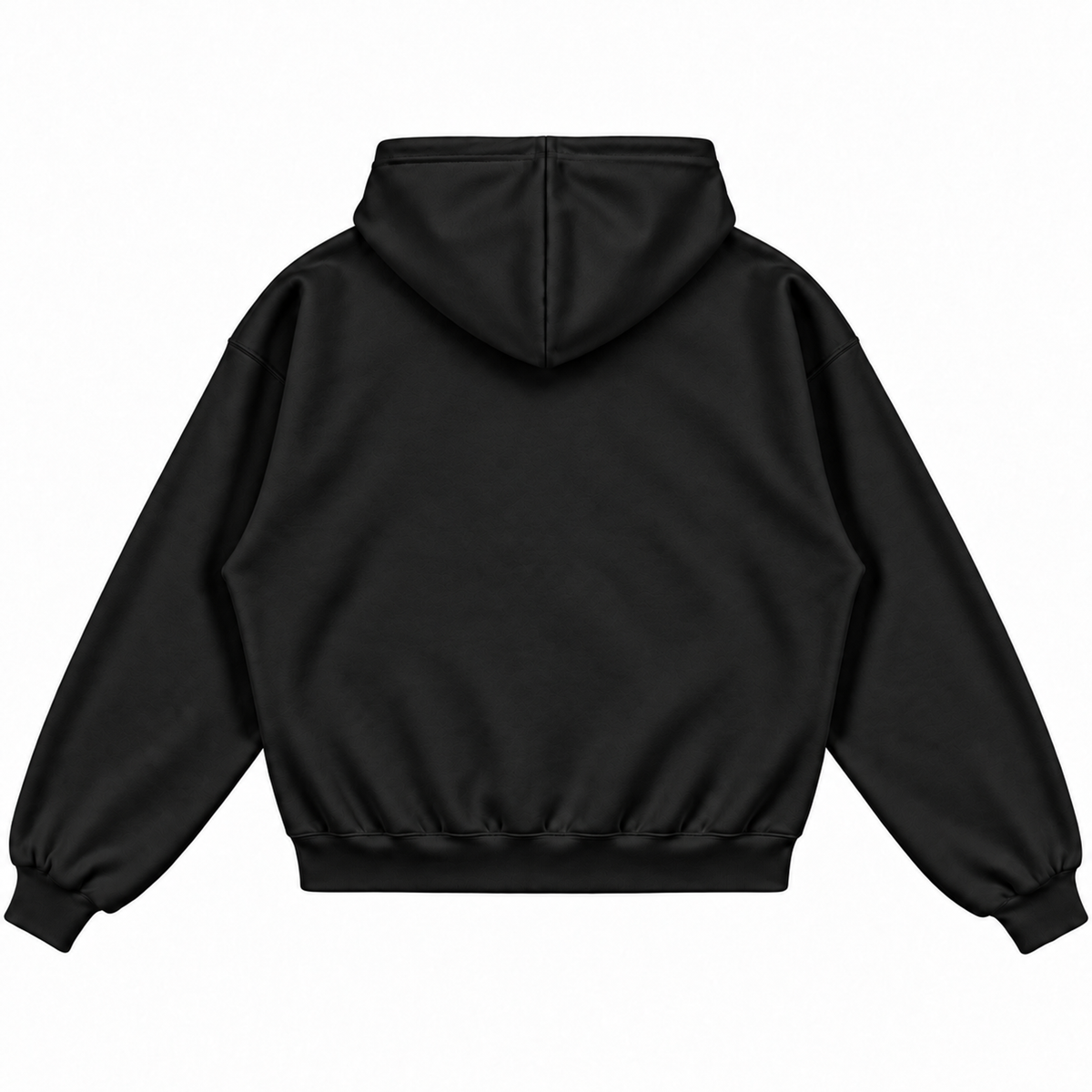 Rebranded Studios Black Pullover Hoodie — plain back
