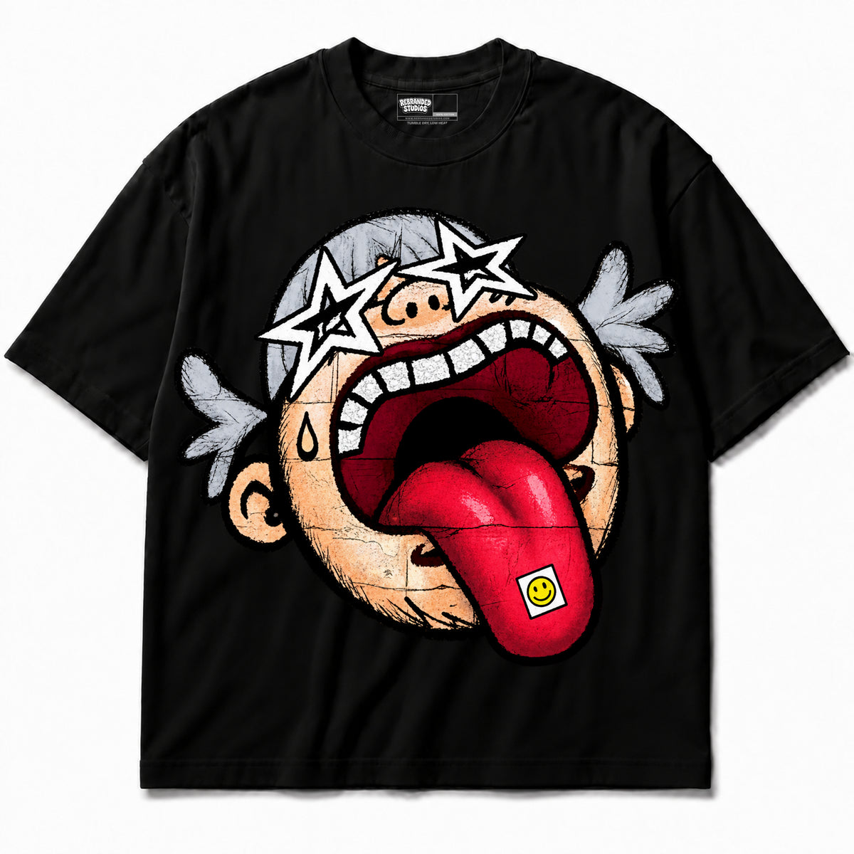 Rebranded Studios Free World T-shirt - neutral print - front without sneakers