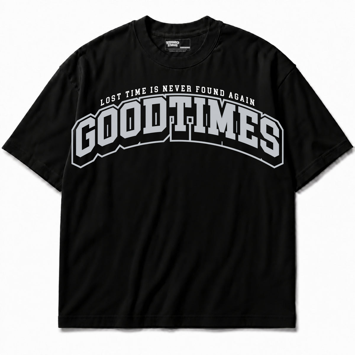 Rebranded Studios Good Times T-shirt - neutral print - front without sneakers