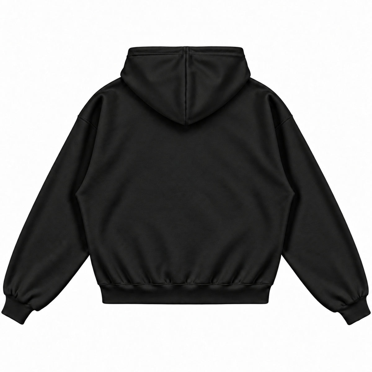 Rebranded Studios Black hoodie plain back