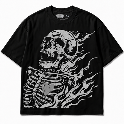 Rebranded Studios Club Air Jordan 8 Chrome Graphic T-Shirt - front view without sneakers