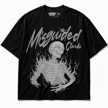 Rebranded Studios Club Air Jordan 8 Chrome Graphic T-Shirt - front view without sneakers