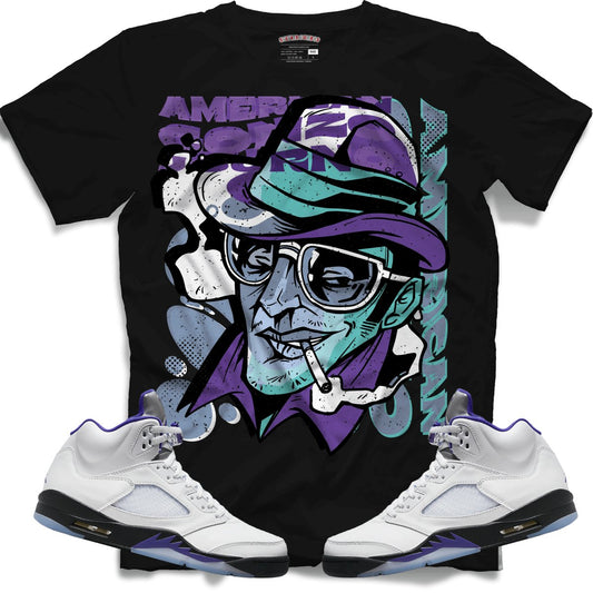Fear And Loathing (Retro 5 Concord) T-Shirt - Black - Misguided