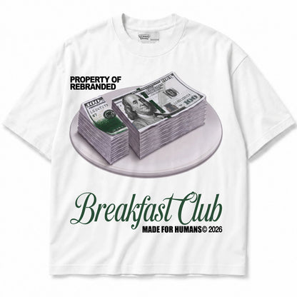 Rebranded Studios Breakfast Club Air Jordan 14 Forest Green Graphic T-Shirt — shirt front