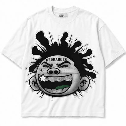Rebranded Studios Silly Kid Air Jordan 14 Forest Green Graphic T-Shirt — shirt front