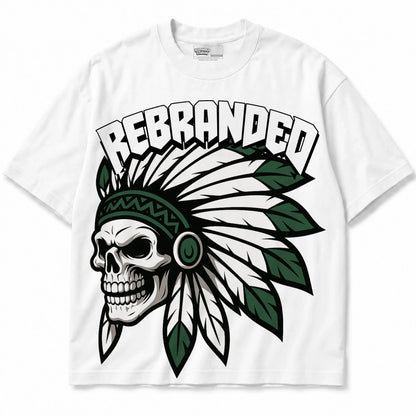 Rebranded Studios Chief Air Jordan 14 Forest Green Graphic T-Shirt — shirt front