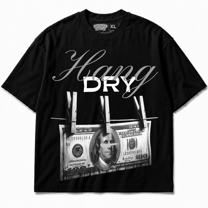 Rebranded Studios Hang Dry Air Jordan 8 Chrome Graphic T-Shirt front view without sneakers