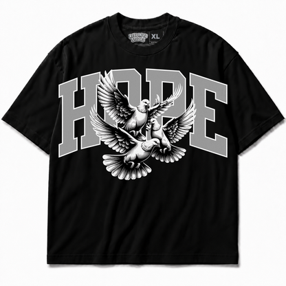 Rebranded Studios Hope Air Jordan 8 Chrome Graphic T-Shirt - front view without sneakers