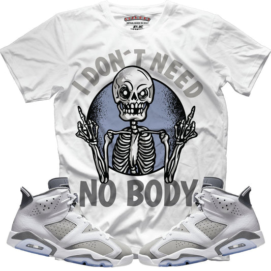 I Don't Need No Body (Retro 6 Cool Grey) T-Shirt - Misguided