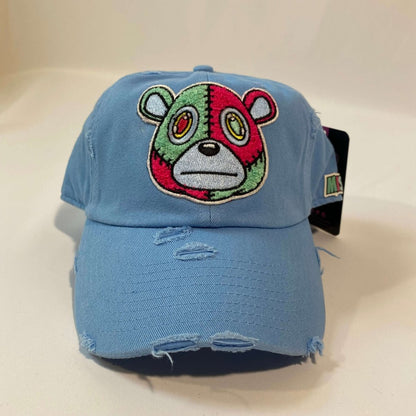 Misguided Distressed Dad Hat - Baby Blue - Misguided