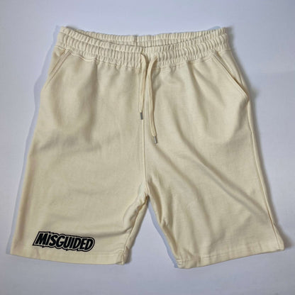 Misguided Jogger Shorts - Off White - Misguided