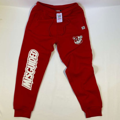 Misguided (Red Oreo 6's) Joggers - Red - Misguided