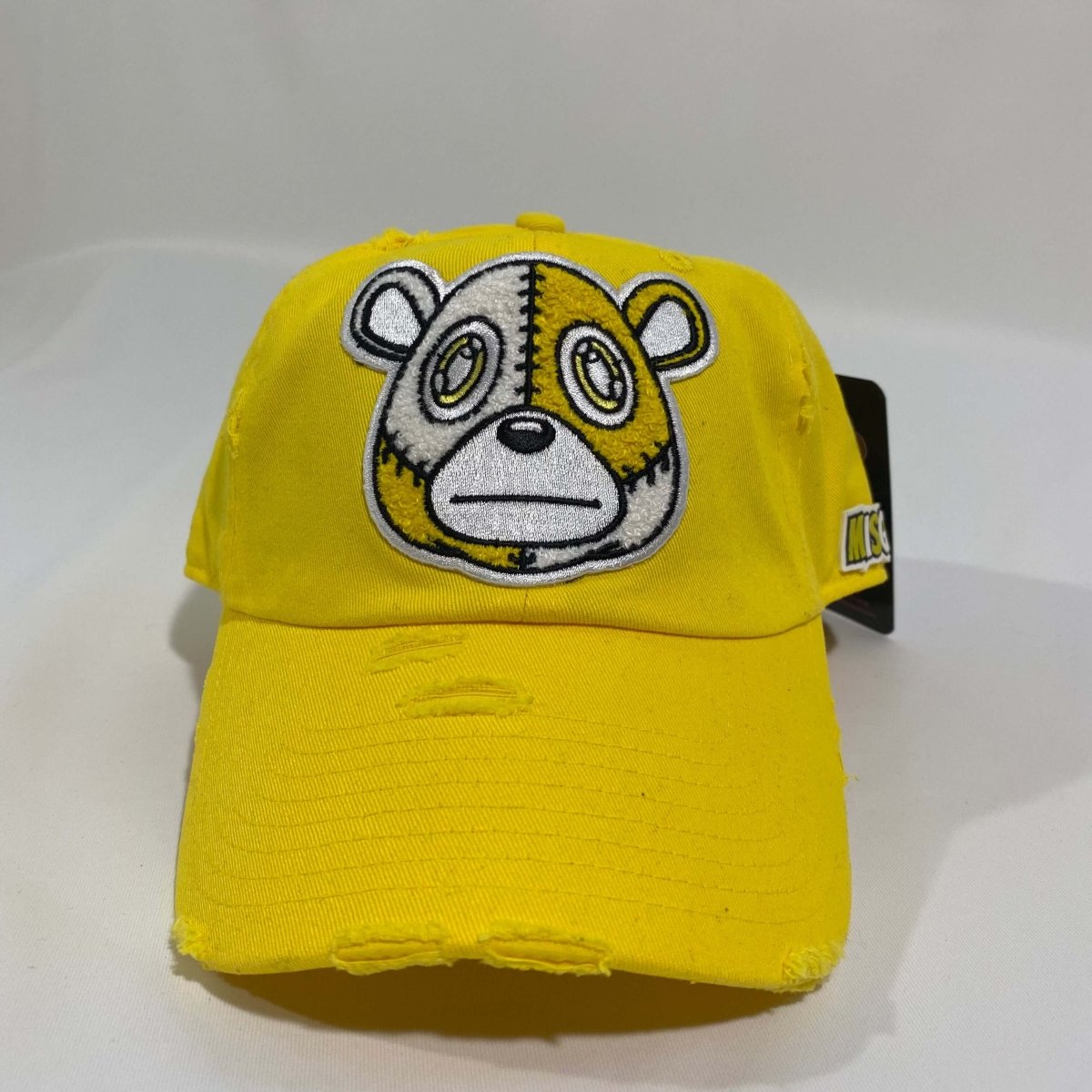 Misguided (Retro 1 Taxi) Distressed Dad Hat - Yellow - Misguided
