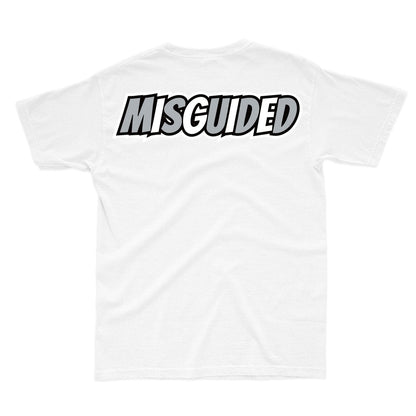 Misguided (Retro 12 Stealth) T-Shirt - White - Misguided