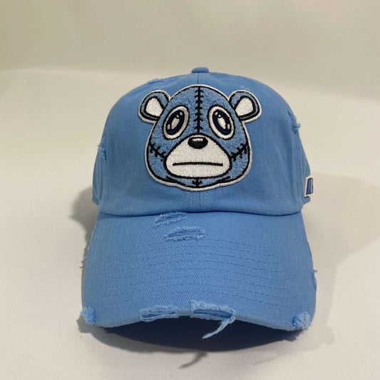 Misguided (UNC 6's) Distressed Dad Hat - Baby Blue - Misguided