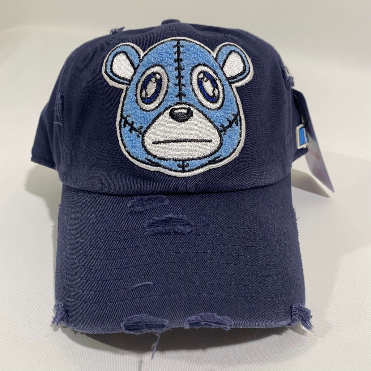 Misguided (UNC 6's) Distressed Dad Hat - Navy Blue - Misguided