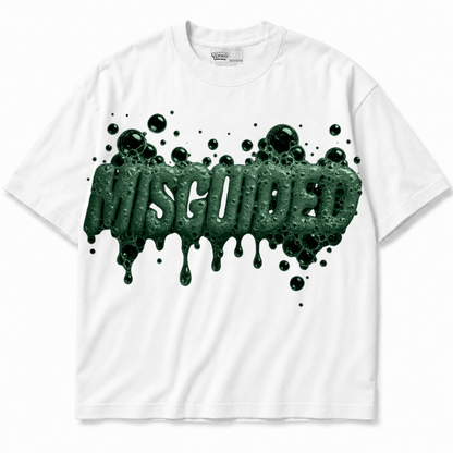 Bubblez Air Jordan 12 Bucks white graphic T-shirt front without sneakers