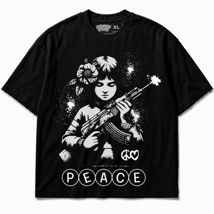 Rebranded Studios Peace Air Jordan 8 Chrome Graphic T-Shirt